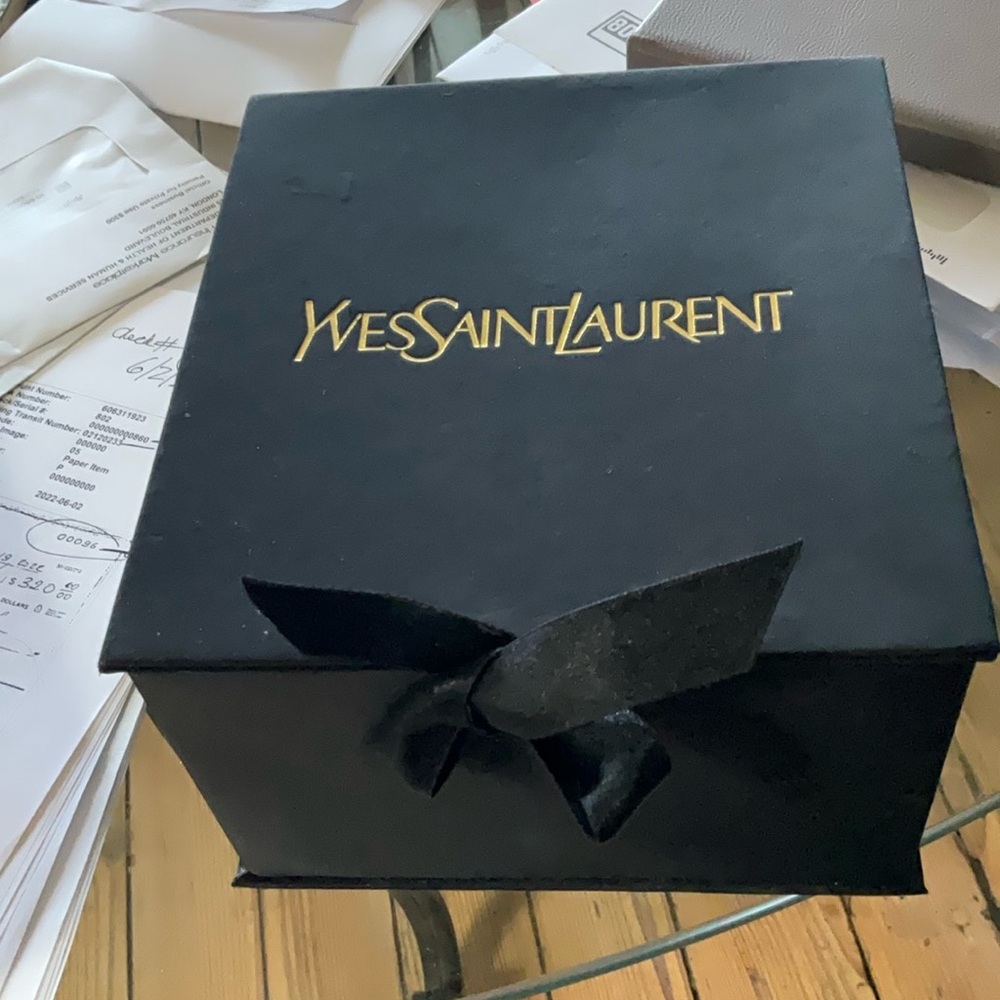 Yves Saint Laurent Black Box with Gold Logo